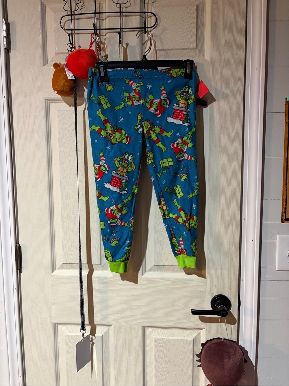Kids Blue Holiday Ninja Turtle Pajama Pants